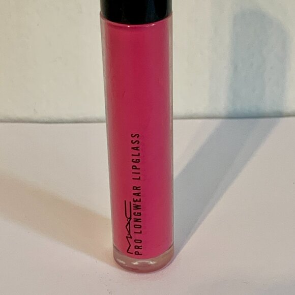 (2) MAC Lipglass Set Raring to Go Full Speed Ahead HOT Pink Pro Longwear Bundle - Picture 5 of 12